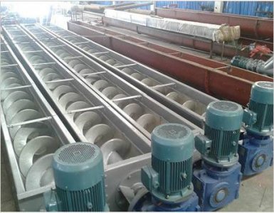 螺旋輸送機現場圖